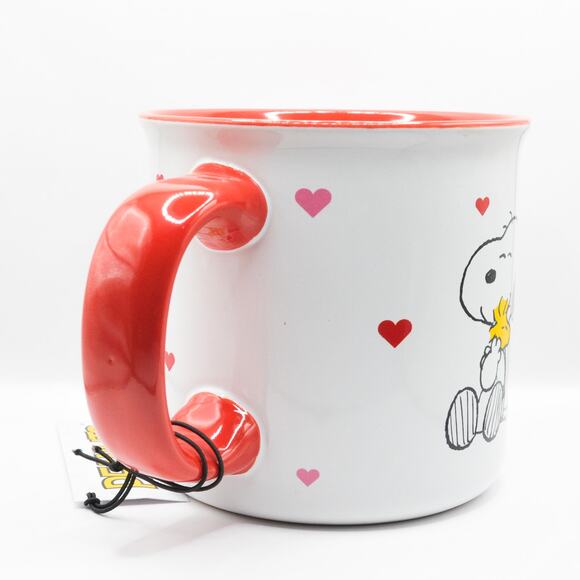 Peanuts Valentine's Day Mug, Snoopy and Charlie Brown, 20oz Ceramic Coffee Cup - Picture 6 of 10